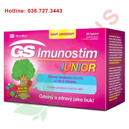 GS Imunostim Junior viên nhai tăng đề kháng hô hấp cho bé