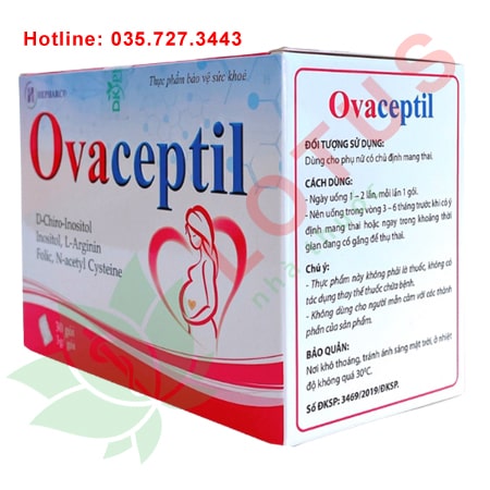 Ovaceptil bổ trứng hỗ trợ sinh sản cho nữ giới
