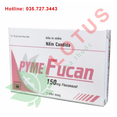 Thuốc Pyme Fucan 150mg điều trị nấm Candida hiệu quả