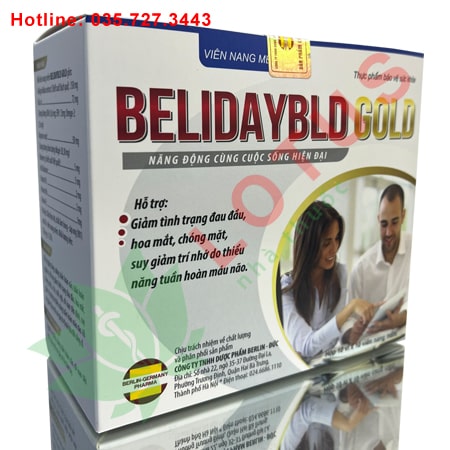 Belidaybld Gold giảm đau đầu hoa mắt chóng mặt suy giảm trí nhớ
