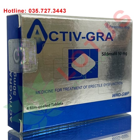 Thuốc Activ-GRA 50 thuốc điều trị rối loạn cương dương hiệu quả