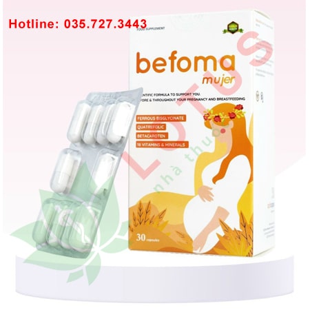 Befoma Mujer bổ sung vitamin tổng hợp cho phụ nữ mang thai